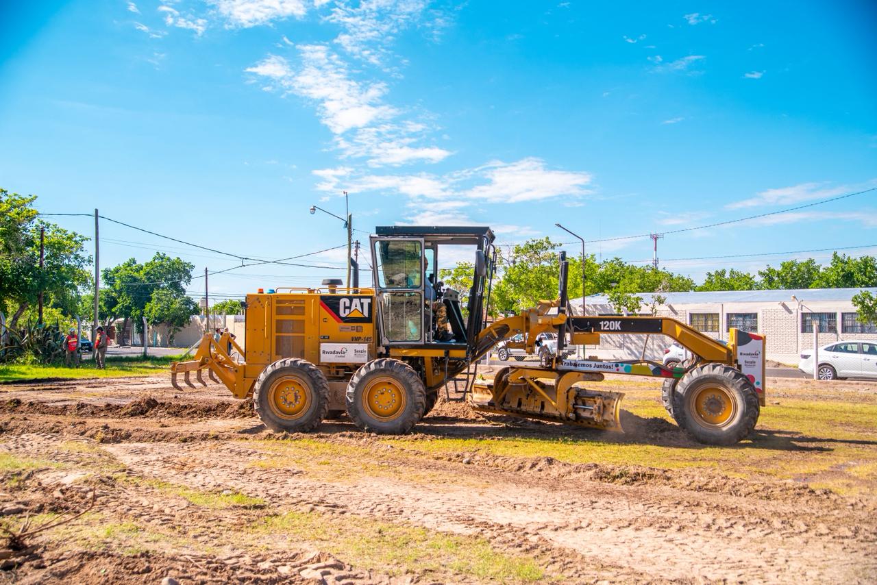 Rivadavia avanza con la transformación integral del polideportivo del Barrio Jardín Policial