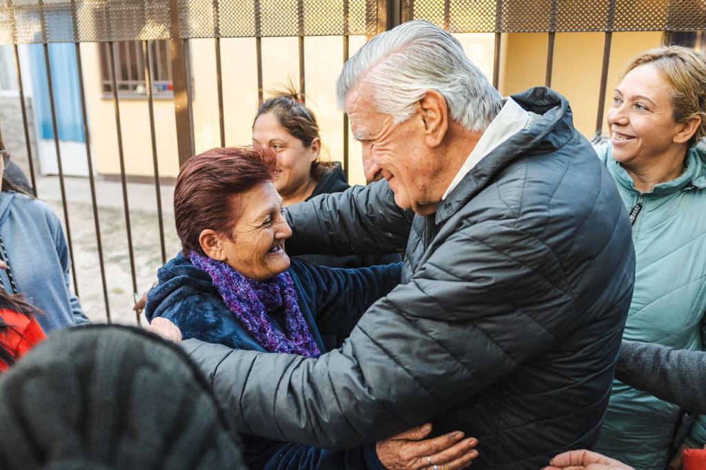 Gioja y Gramajo caminaron tres departamentos del Gran San Juan