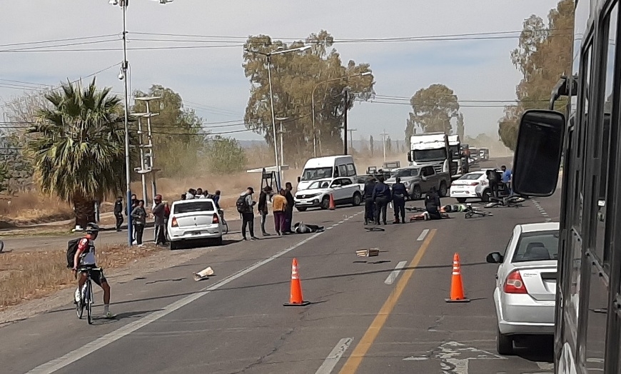 Fuerte accidente protagonizado por dos reconocidos ciclistas profesionales