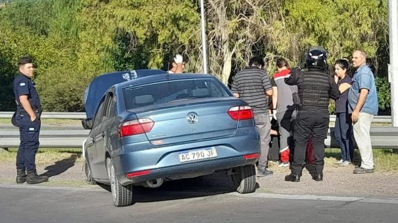 Choque vuelco y corte en Avenida de Circunvalación este viernes en la tarde