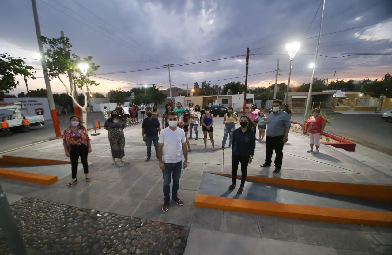 Renovaron la plaza del Barrio Laprida en Chimbas
