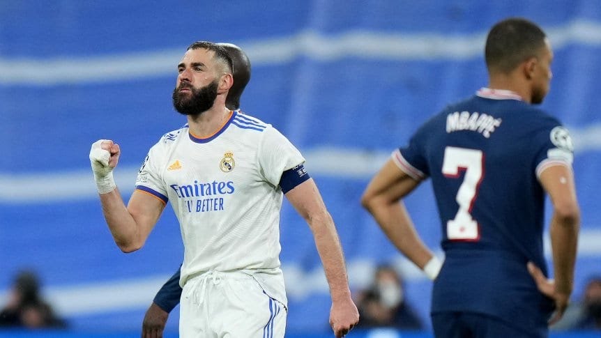 Épica noche para Benzema y Real Madrid: el PSG de Messi, afuera de la Champions League