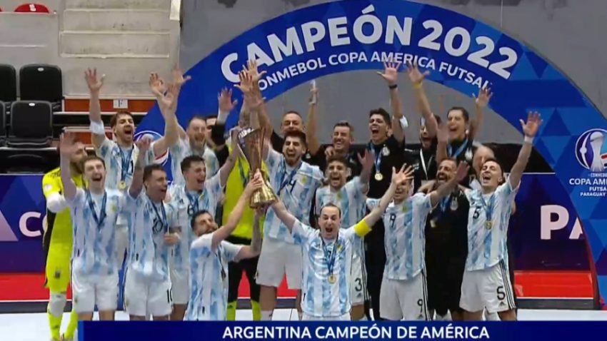 Argentina venció a Paraguay y es campeón de la Copa América de Futsal