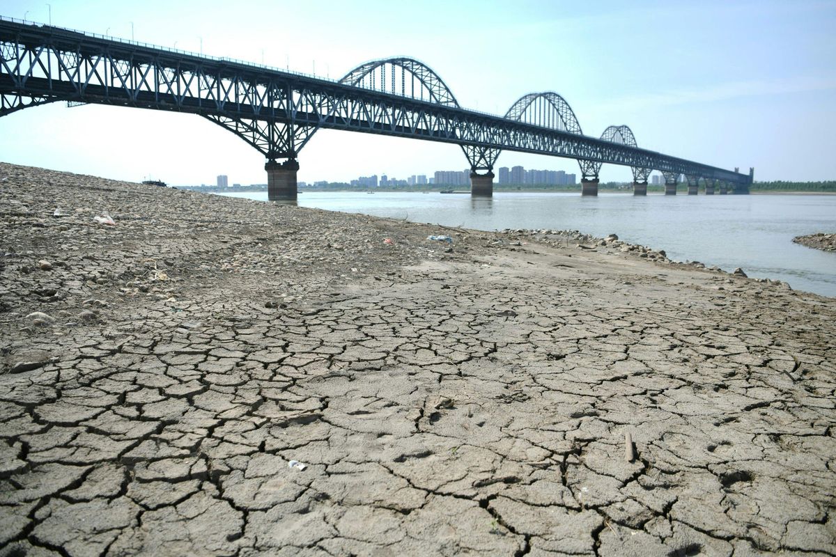 China en alerta amarilla por la sequía