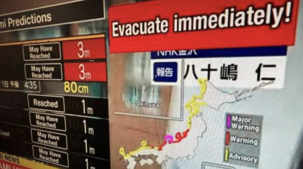 Violentos sismos en Japón provocaron alertas de tsunami en el Pacífico