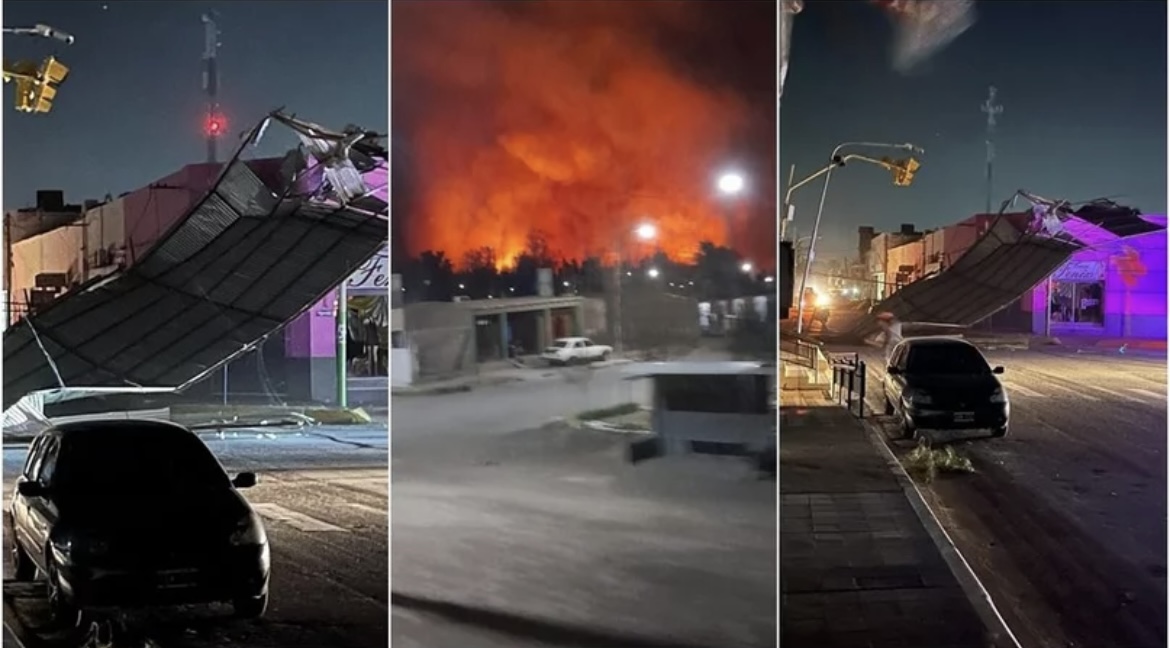 El zonda golpeó fuerte a Jáchal: gran parte del departamento sin luz y destrozos generales 