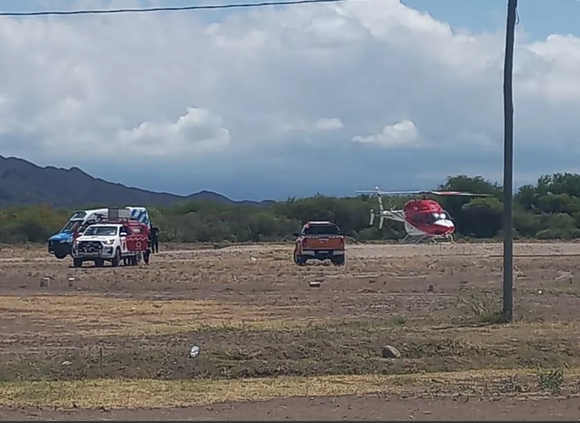 Momento de tensión en Valle Fértil: se incendió una casa y una nena pelea por su vida 