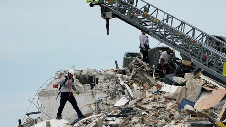 Hallan nuevos cuerpos entre los escombros del derrumbe en Miami y la cifra de muertos creció a 32