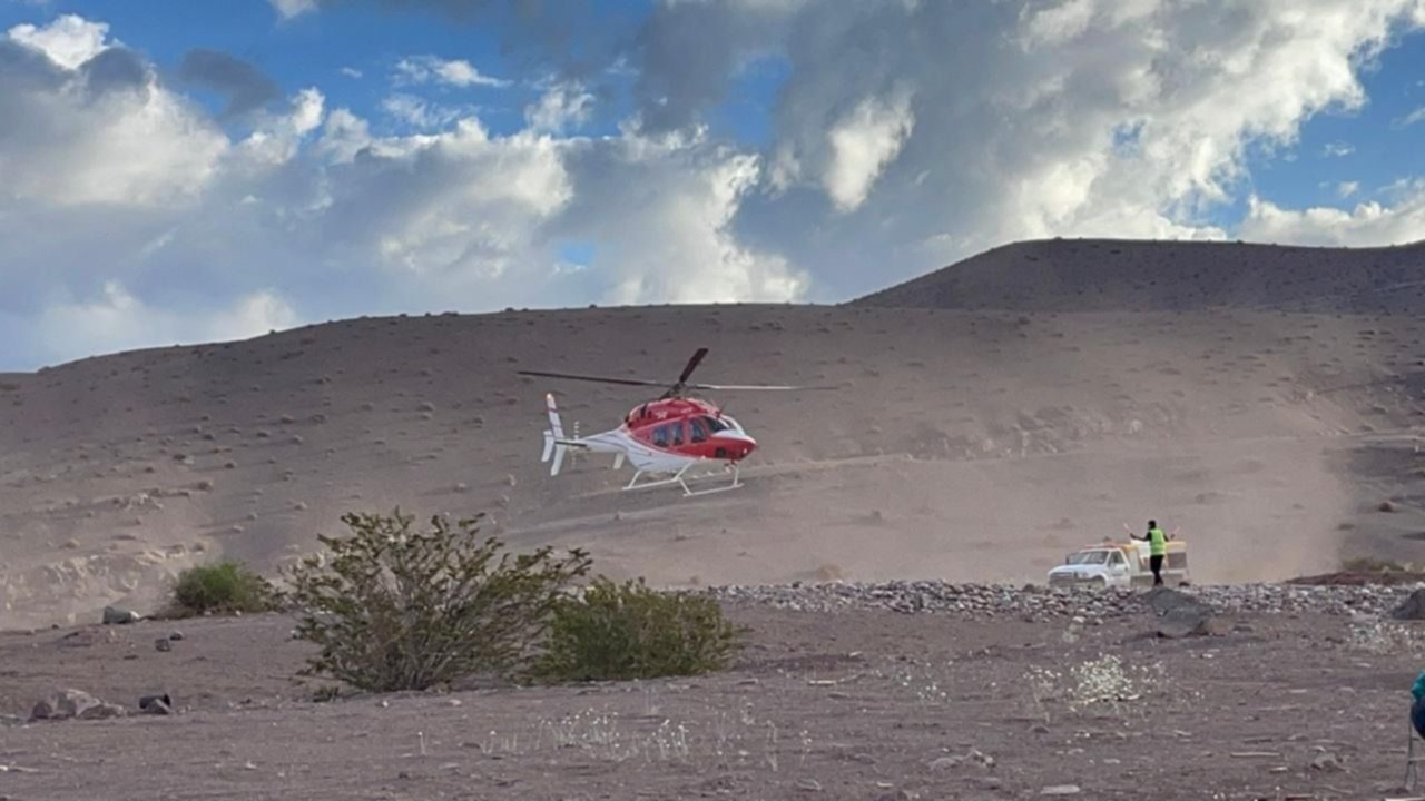 Rescataron en helicóptero el cuerpo del andinista en el Mercedario