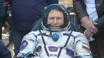 Tres astrounautas volvieron a la Tierra tras más de un año en una Estación Espacial por una avería