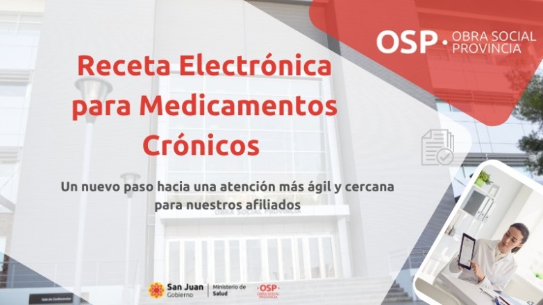 Implementan la receta electrónica para medicamentos crónicos de OSP