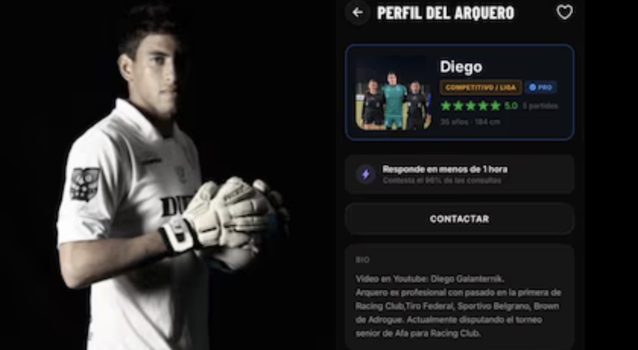 Jugó en la Primera de Racing, se retiró y ahora lo contratan como arquero amateur por una app