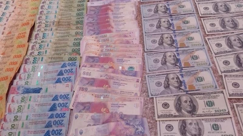 Encontraron la mitad de los más de $3 millones que robaron