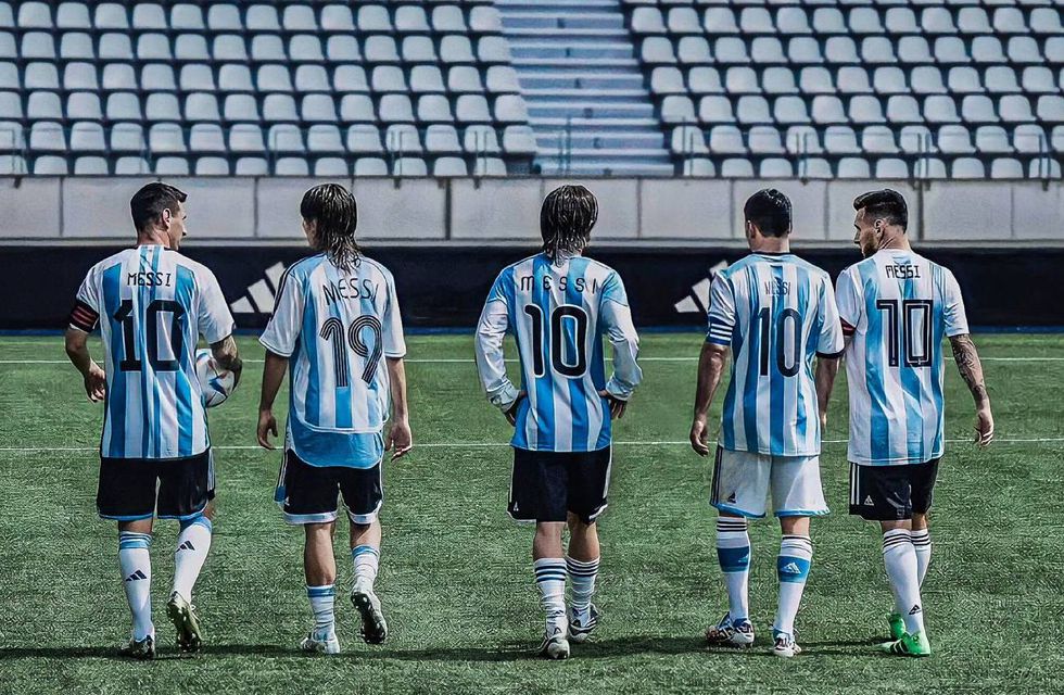 ¡Me vuelvo loco! Adidas sacó un comercial con 5 Messis en la previa de Qatar