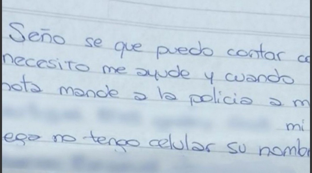 Terrible: Golpeada por su marido recurrió a la maestra de su hijo a través del cuaderno de comunicaciones