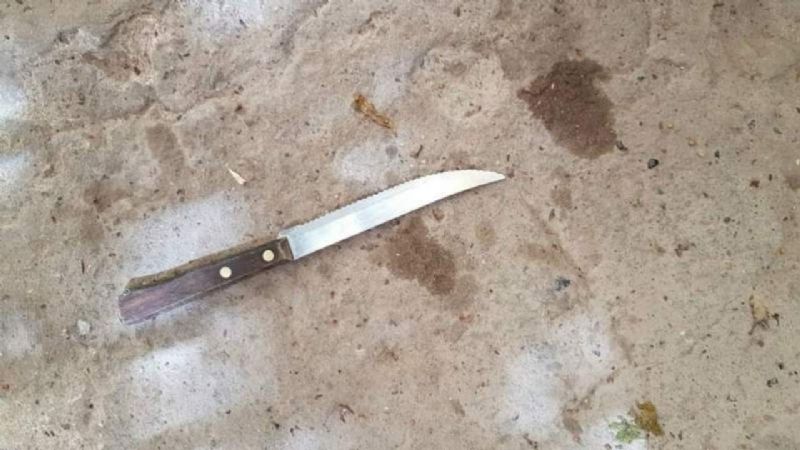Brutal: agredió con un cuchillo a su pareja
