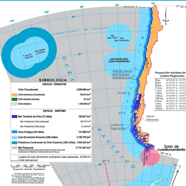 Dicen que Chile quiso apropiarse de la plataforma continental argentina