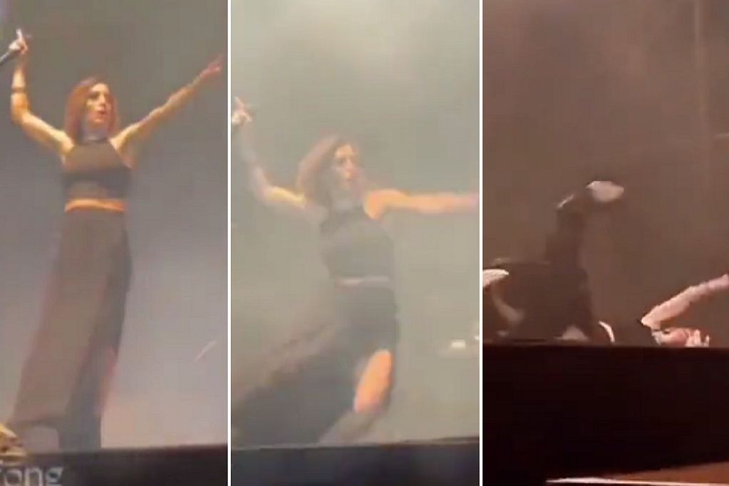 Soledad Pastorutti se desplomó en el escenario y causó preocupación: el video de la caída en pleno show