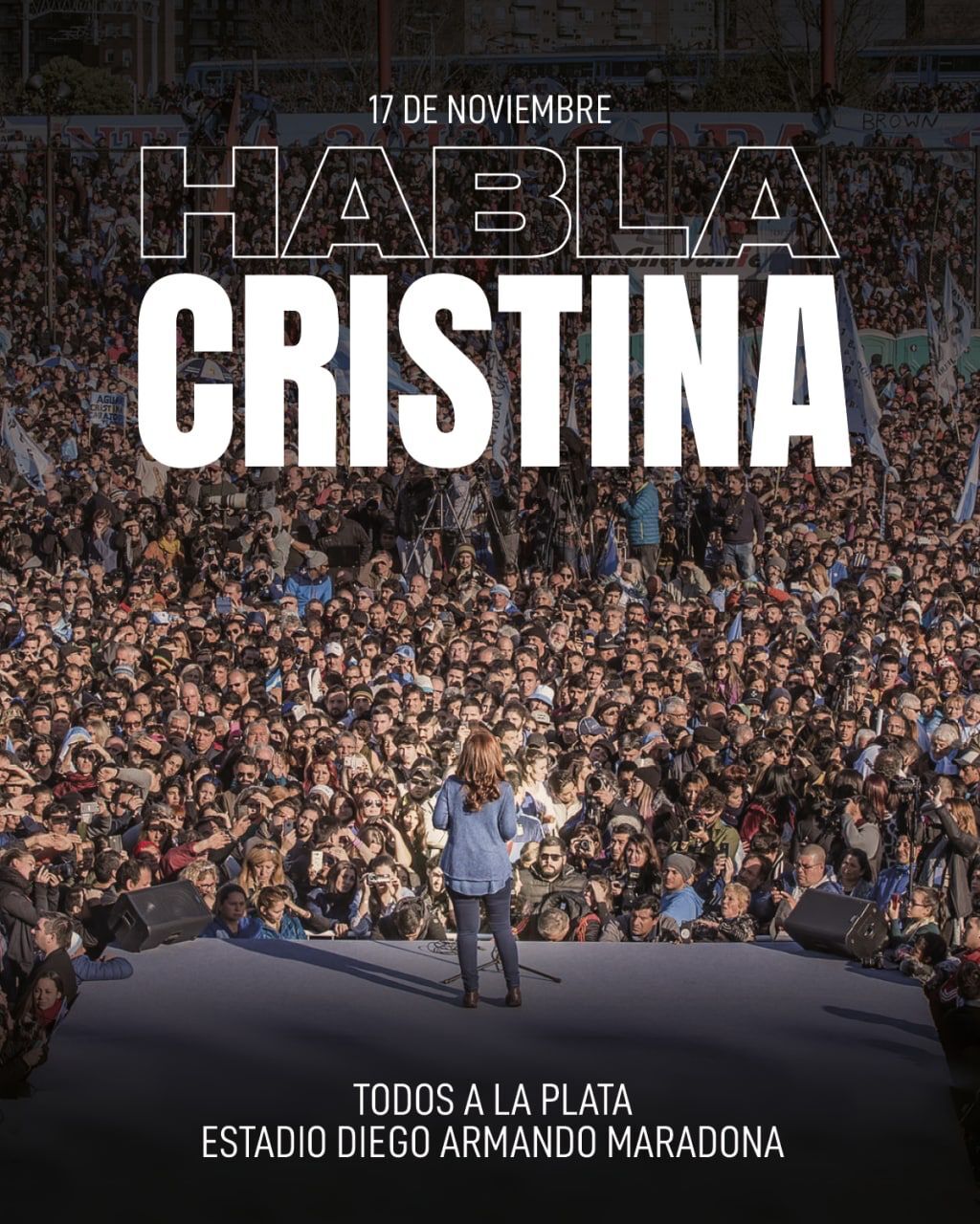Cristina convocó al acto por el Día de la Militancia en La Plata