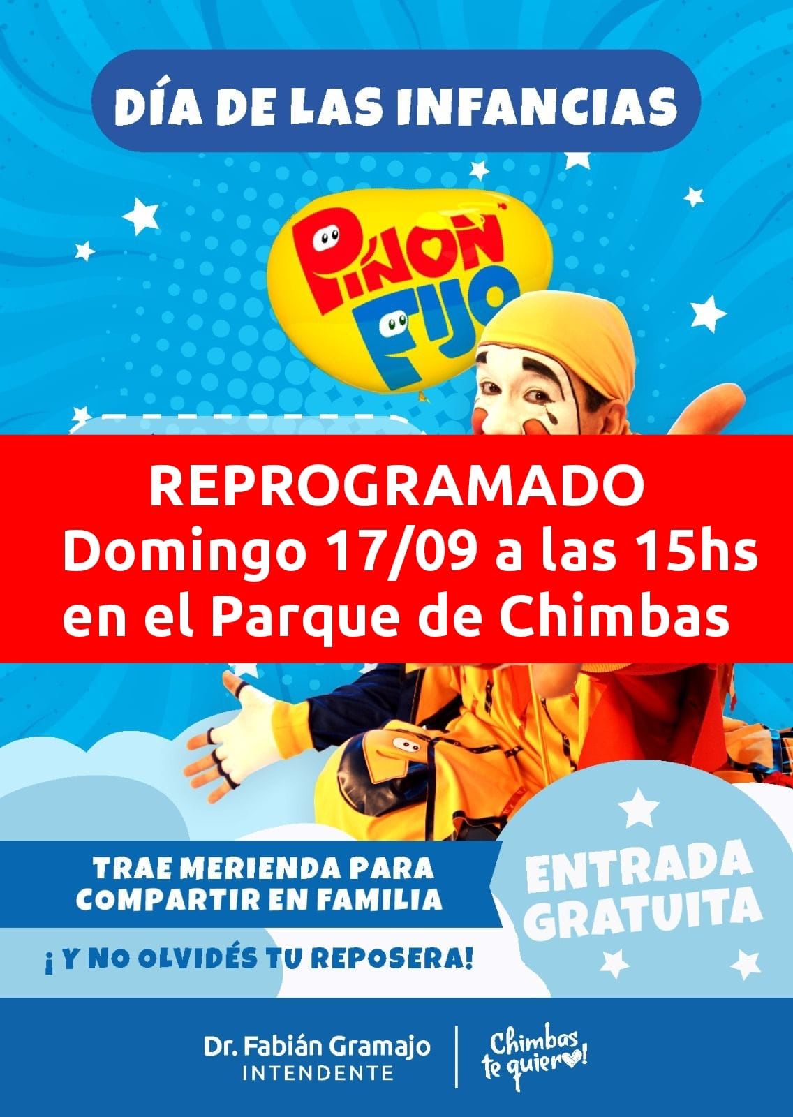 Reprograman los festejos por el Día de las Infancias en Chimbas por el viento